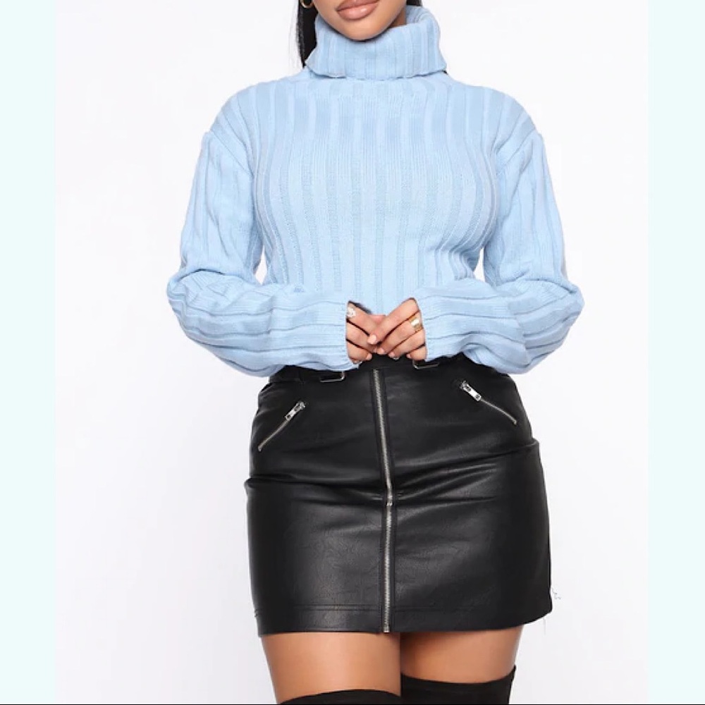 CAN I JUST STAY IN BED SWEATER - BLUE
